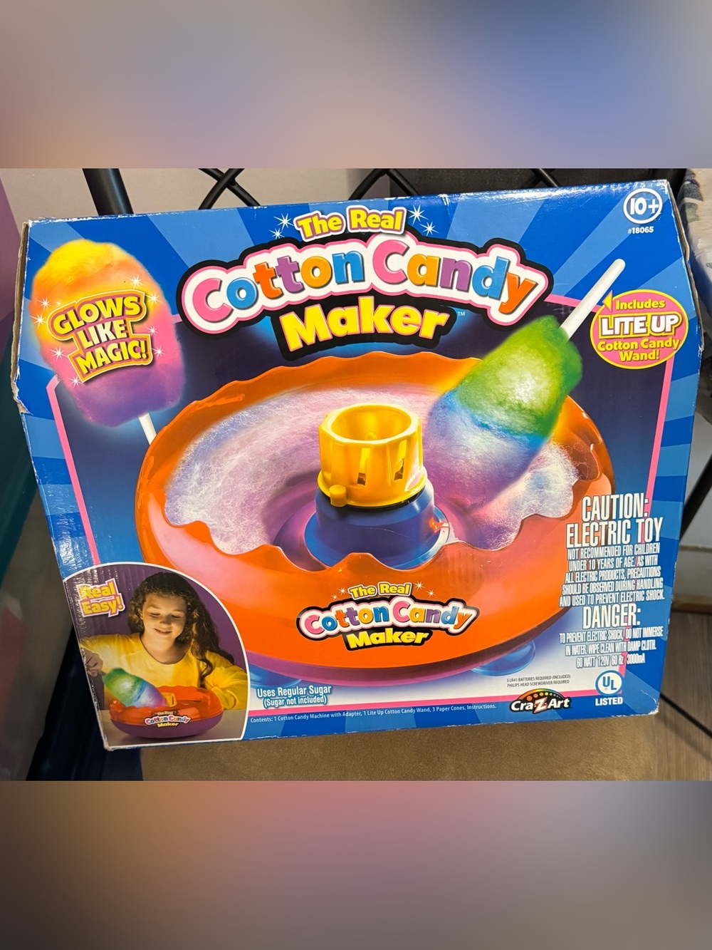 2014 Crazart The Real Cotton Candy Maker With Light Up Cotton Candy Wands